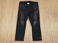 Orig. Adidas Sport-Hose/Leggins/Sporthose 3/4-Länge Kompression Schwarz Gr. M/38