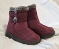 Warme bordeaux / Beerenton Winter Stiefeletten in Gr. 39,  Zustand NEU