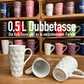 0,5 L Dubbetasse - Pfalz XL Kaffeebecher & Jumbo Tasse (verschiedene Farben)