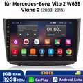 Android 14 Autoradio GPS Navi Für Mercedes-Benz Vito Viano W639 2004-2014  