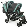 Chic 4 Baby Geschwisterwagen DUO Melange mint TOP