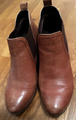 Stiefelette, braun, Leder, Gr. 37, Keilabsatz