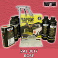 Raptor Lack Beschichtung 4er Set + UBS Pistole/tönbar, schwarz, RAL Farben/Upol