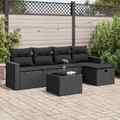 Gartenmöbel Sofa Garnitur Gartengarnitur Garten Sitzgruppe 5-tlg. Schwarz vidaXL