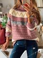 Pullover Pulli Sweater Langarm-Pulli Grobstrick-Pullover Winter Herbst S-XXL