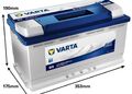 VARTA AUTOBATTERIE 12V 95Ah STARTERBATTERIE 800A INKL LIQUI MOLY BATTERIEPOLFETT