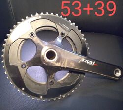 Sram Red Force Kettenblatt 53 39 Chainwheel Carbon Crank 130 11 Stronglight Axs