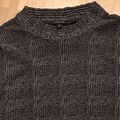 Comma Bluse - Gr. 42/44 - Glencheck Schwarz/Grau - Smookausschnitt -