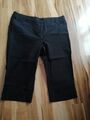  Damen 3/4  Hose Gr. 50  Schwarz Stretch 