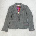 Guess Blazer Damen Extra Small Jacke Wolle Blumenfutter Blazer Arty Quirky