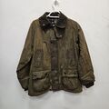 Barbour Smu Bedale Wachs wasserdicht braun Land Reißverschluss Jacke Größe Medium C 36