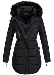 Marikoo warme Damen Winter Jacke Winterjacke Parka Stepp Mantel lang B401