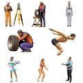 Figuren 1:43 (4,3cm) Miniaturen unbemalt 1/43 Diorama Modellbau 3D Druck