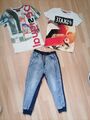 Desigual Jungen Set Jeans Jogger 2 T-Shirts Skate 146/152 11-12 Jahre TOP