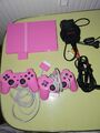 Sony Playstation 2 PS2 Slim Konsole Pink Rosa + 2 Original Controller