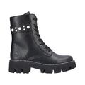 RIEKER DAMEN Schnürstiefel Boot Stiefelette Stiefel schwarz Y3354-00