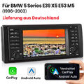 CarPlay 7" Android Autoradio GPS DAB+ Navi Für BMW E39 X5 E53 WIFI RDS USB BT FM