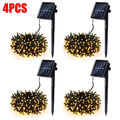 LED Solar Lichterkette.Aussen Mehrfarbig Lichter 8 Modi Solarlichterkette Garten