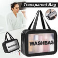 Transparente Kosmetiktasche Reise Kulturbeutel Waschtasche Make Up Aufbewahrung