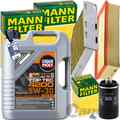 MANN INSPEKTIONSPAKET+5L LIQUI MOLY 5W-30 ÖL passend für VW GOLF 5 6 PASSAT B6/7