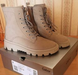 Gabor Schnürboots, Plateau, Chunky Boots, Schnürstiefeletten, Gr. 39