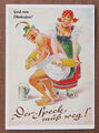 Oktoberfest - Der Speck muss weg - alte Lengauer Postkarte Nr. 3095 a