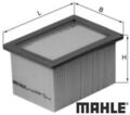 MAHLE LX1790 Luftfilter Luftfiltereinsatz für BMW 