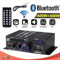 12V Bluetooth Mini Verstärker HiFi Power Audio Stereo Bass AMP USB MP3 FM Auto