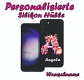 Handy Hülle Schutz Cover Silikon Wunschname für Samsung Galaxy  S23 S22 Serie