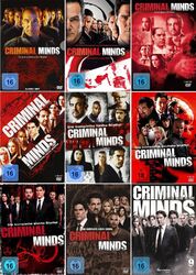 CRIMINAL MINDS 1-10 DIE KOMPLETTE DVD STAFFEL 1 2 3 4 5 6 7 8 9 10 DEUTSCH