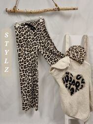 Palazzo Hose Jogpant "Leo" TU= 36, 38,40 Low Waist Sweat Soft Langes Bein 