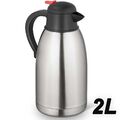 2L Thermoskanne Isolierkanne Kaffeekanne Thermosflasche Teekanne Edelst Tragbar