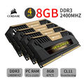 Corsair VENGEANCE Pro 32GB 4x 8GB DDR3 2400MHz PC3-19200 OC Desktop RAM Gold DE