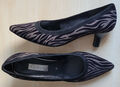 Gabor Pumps in Animal-Print in schwarz-nute elegant