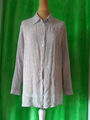 Peter Hahn Bluse, Seide, Gr. 46, grau-rosa