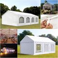 Pavillon 3x2-6x12m Festzelt Partyzelt Gartenzelt Unterstand PE PVC mit Fenstern