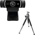 Logitech C922 PRO Webcam mit Stativ, Full-HD 1080p, 78° Sichtfeld, Schwarz