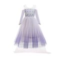 ELSA & ANNA® Mädchen Kostüm Schneekönigin Prinzessin Kleid Halloween Kostüm E316