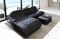 Sofa Couch Ledersofa Eckcouch Leder Schwarz Weiß Luxus Ecksofa Elegante L Form