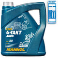 4L MANNOL 4-Takt Agro Motoröl Motorenöl Gartengeräte SAE 30 API SG JASO MA/MA2