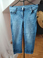 Damen Jeans Hose, Blau, Gr. 36, Cropped, 7/8 Länge, von Betty Barclay