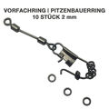 Vorfachringe am Karabiner Ø 2,0mm (10er Set) Pitzenbauer Fliegenfischen, Tippet