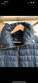 Zara Navy Puffer Jacke großer Kragen