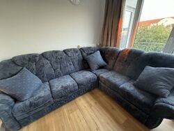 sofa gebraucht stoff mit Bettfunktion  