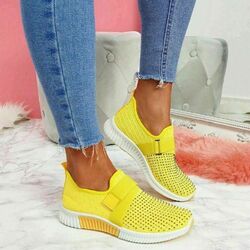 Strick Gym Schuhe Turnschuhe Slip On Sneaker Damen Sportschuhe Strass Laufschuhe