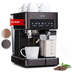 Espressomaschine Siebträger Kaffeemaschine Milchschaum 20 Bar 1,8L Touch Schwarz