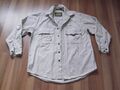 CAMEL Trophy Herrenhemd Hemd Herren langarm creme beige Gr M Vintage Maße