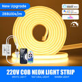 COB LED Streifen 230V Stripe Band Lichtschlauch Leiste Kette 288LED/m APP Remote