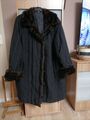 Damen Winter  Steppjacke Jacke, Mantel schwarz, Kunstfell, gr 48 50