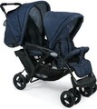 Chic 4 Baby Geschwisterwagen Duo + Tragetasche & Regenhaube Jeans navy blue